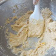 米粉のかぼちゃクッキーの作り方　かぼちゃを混ぜる