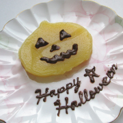 ハロウィン かぼちゃういろうの作り方ステンシル かぼちゃういろうの画像2